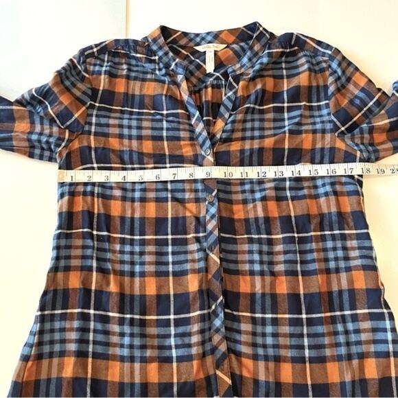 Matilda Jane Moments with You General Store Plaid Tunic Top Small Button Front - Picture 11 of 11